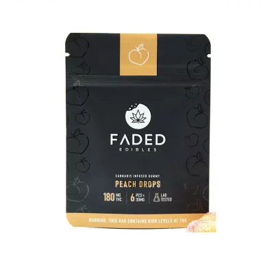 Faded Edibles THC Peach Drops 1644261886