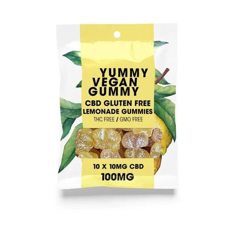 Lemonade CBD Gummies - Yummy Vegan Gummy