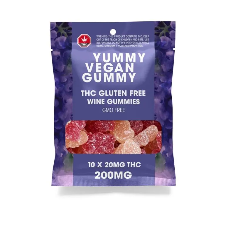 THC Wine Gummies - Yummy Vegan Gummy